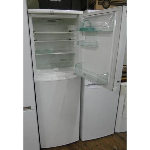 656 - A Zanussi fridge/freezer with larger freezer compartment on bottom