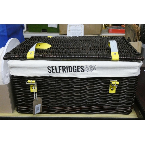 700 - A Selfridges wicker basket