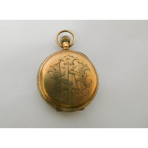 538 - 9ct gold gents pocket watch, Chester 1911, dial & movement signed Thomas Russell & Son, Liverpool ca... 