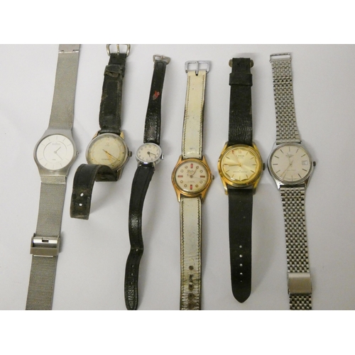 596 - A collection of vintage wristwatches - Rotary, Cyma, Skagen etc