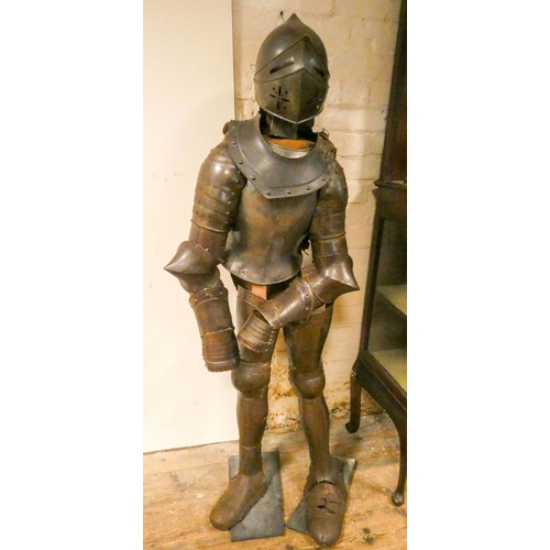 290 - An half size suit of armour