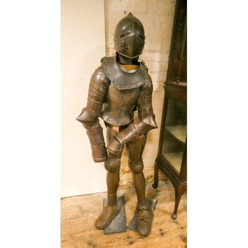 290 - An half size suit of armour