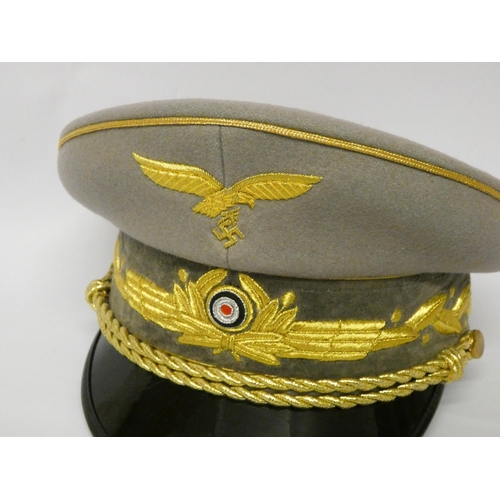 266 - A copy of a high ranking Luftwaffe officers peaked cap