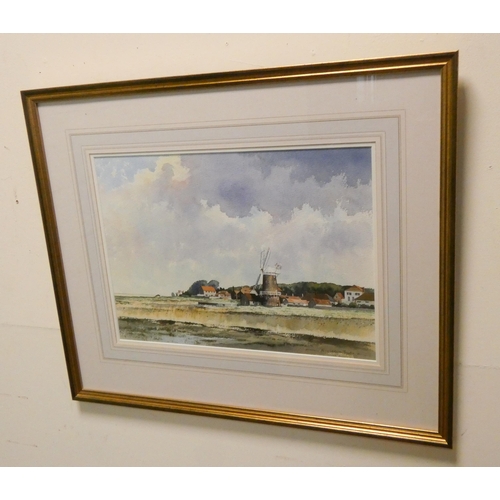 318 - Adrian Taunton EAGMA, Two framed watercolours of Norfolk scenes, signed