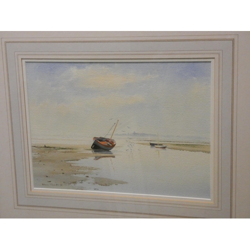 318 - Adrian Taunton EAGMA, Two framed watercolours of Norfolk scenes, signed