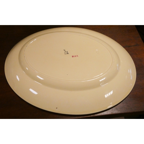 220 - A Clarice Cliff oval meat plate