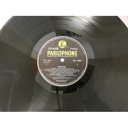 230 - The Beatles Revolver LP- Parlophone XEX 6061-1 Black & Yellow Parlophone label,  a rare Indian first... 