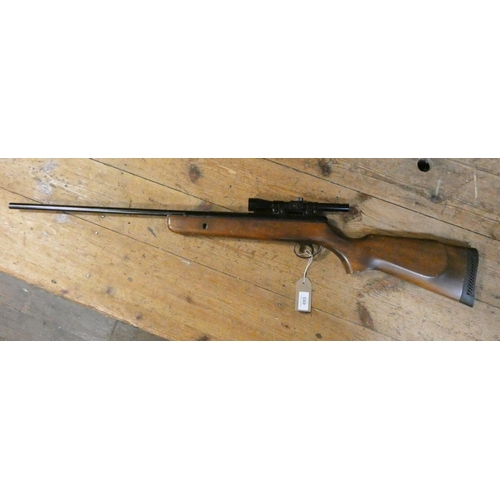 693 - A 22 air rifle with BSA 1.5 X 15 telescopic sight...