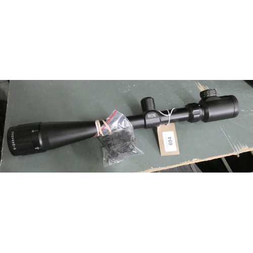 694 - A Rhino good quality telescopic sight, 6/24 X 40A0...