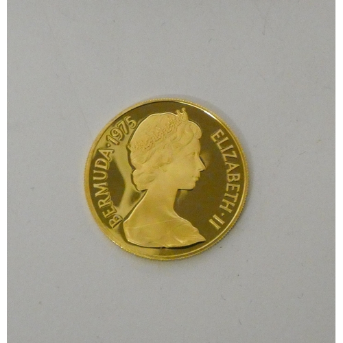 650 - Bermuda $100 Gold commemorative coin, 7.03 grams