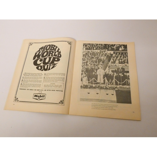 218 - England v. West Germany 1966 World Cup Final match programme, 30th July 1966