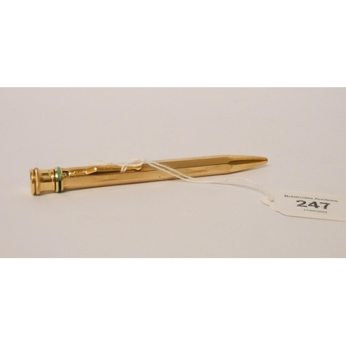 247 - Vintage gold plated ballpoint four colour pen