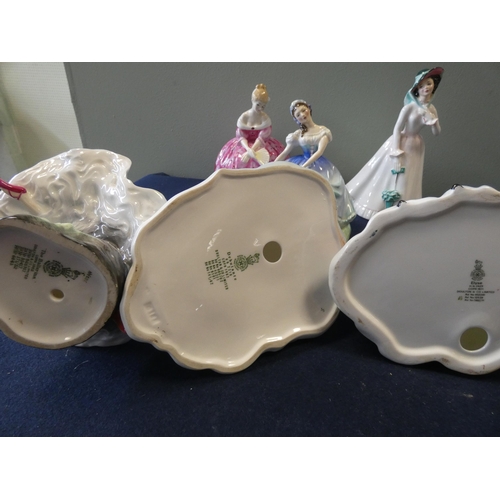 251 - A collection of six Royal Doulton lady figures to include 'The Ballerina, 'Giselle', 'Elise' and Jul... 