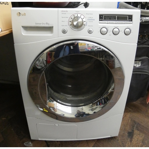 406 - An LG 8kg workload condenser dryer