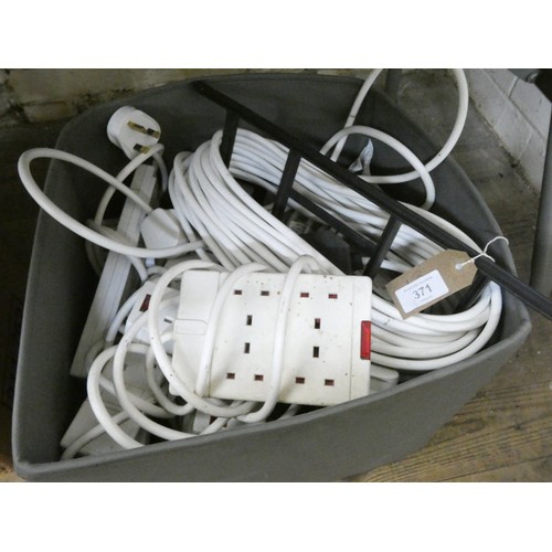 371 - A large quantity of extension leads