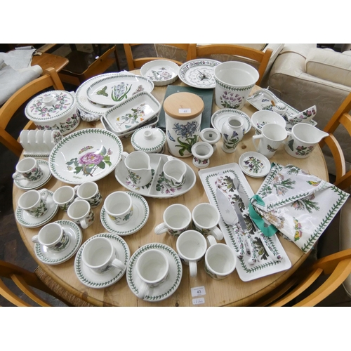 42 - A quantity of assorted Portmeirion Botanic Garden pattern china ware