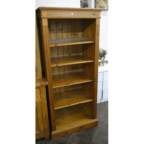 5 - A modern pine open bookcase, 28