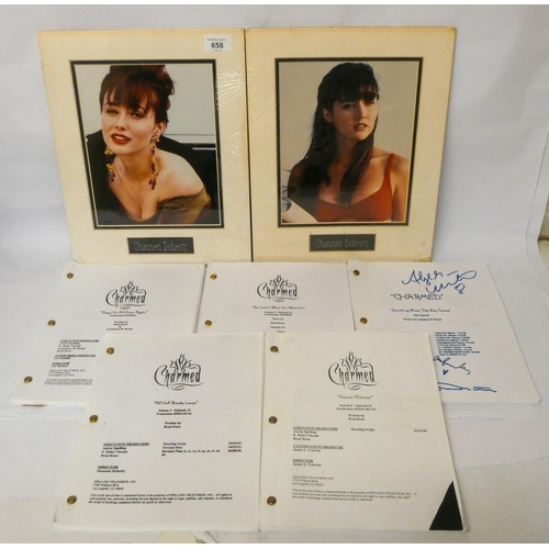 658 - Charmed - five scripts from the US TV show. Includes pilot episode with facsimile signatures of Shan... 