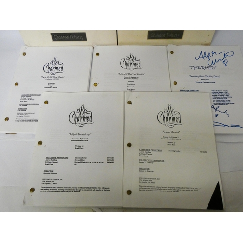 658 - Charmed - five scripts from the US TV show. Includes pilot episode with facsimile signatures of Shan... 