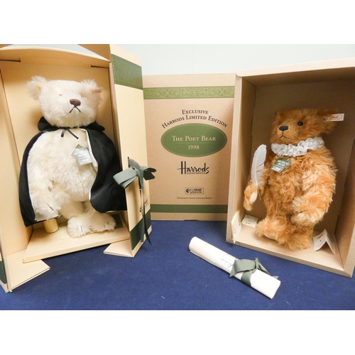 505 - A Harrods limited edition Poet bear with original box and certificate and an Edwardian Opera bear wi... 