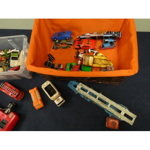 541 - A large quantity of played with Corgi and Matchbox diecast toys