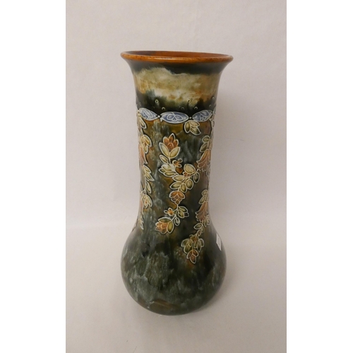 241 - A large Royal Doulton stoneware vase, impressed on the base with 8280. 33cm tall