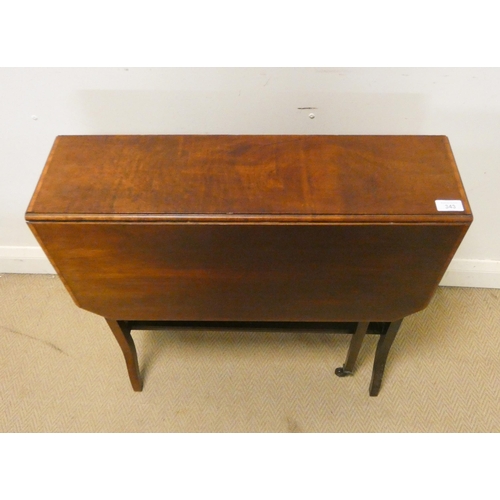 343 - An Edwardian inlaid Sutherland mahogany table 2'3