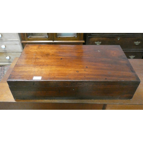 412 - A large Victorian mahogany box 26