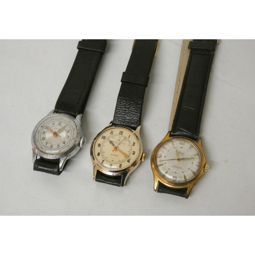 618 - A collection of three mid century watches by Cimier, Odeem and Ingersoll Triumph