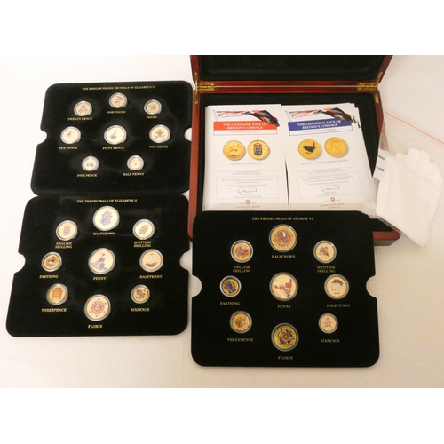 260 - A case collection of London mint decimal coins with certificates