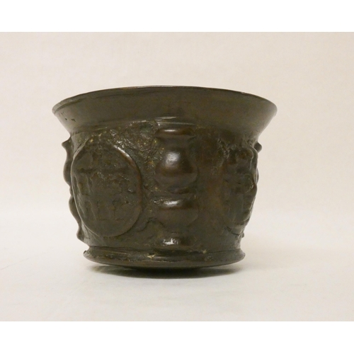 215 - An antique bronze mortar