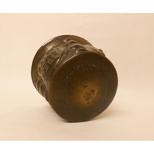 215 - An antique bronze mortar