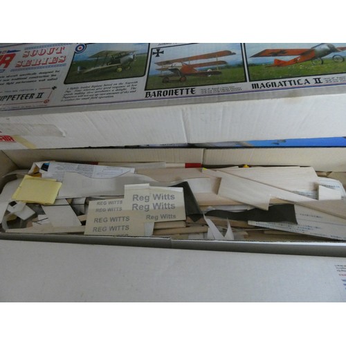 425 - Three large aeroplane kit model boxes. BOXES ONLY. - no model pieces inside, refer to photos! Sold a... 