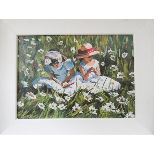 264 - Sherree Valentine Daines - Reading & Art. Limited Edition Print, monogrammed & numbered 73/195. Fram... 