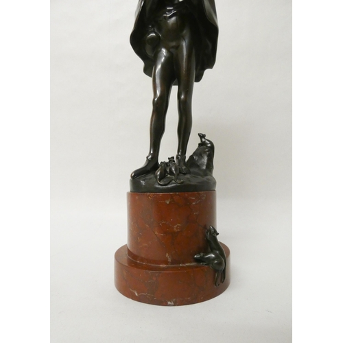 254 - Hans Muller (Austrian 1837-1937) - An early 20th century bronze of the Pied Piper of Hamelin mounted... 