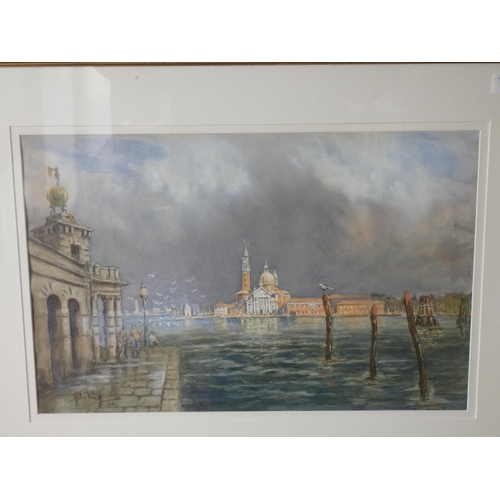 274 - John King - watercolour of Venice - After the Storm San Giorgio, signed and dated 1995