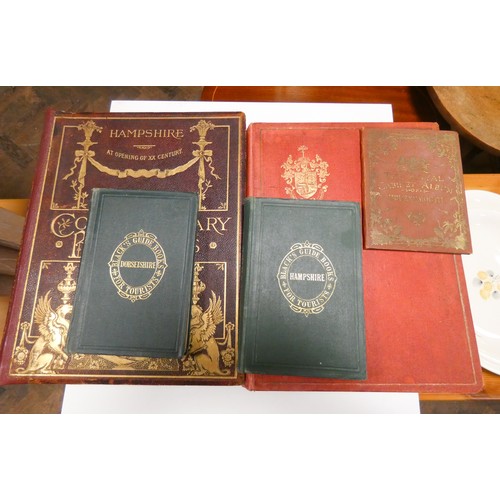 386A - Two books on old Bournemouth, two on Hampshire and one one Dorset