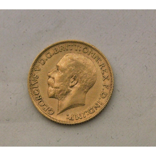 734 - George V 1912 Full Gold Sovereign