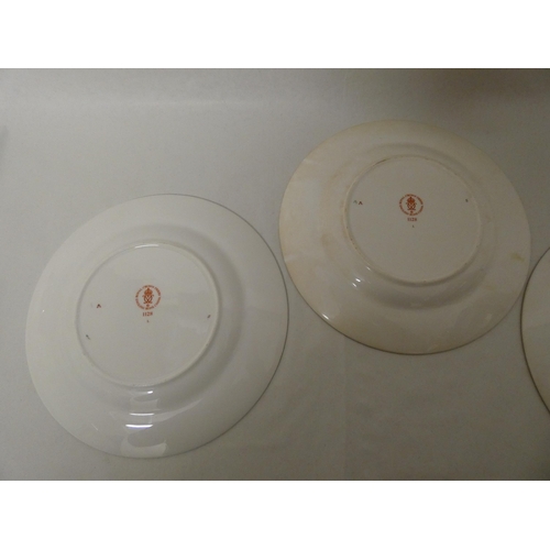 207 - Four Royal Crown Derby Japan pattern cabinet plates numbered on reverse  1128