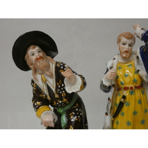 247 - Two Crown Derby porcelain figurines titles: Othello and Shylock