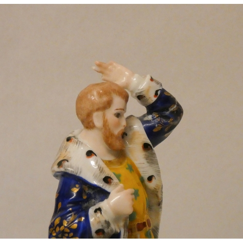 247 - Two Crown Derby porcelain figurines titles: Othello and Shylock