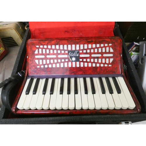 804 - A Stella Piano Accordion in carrying case