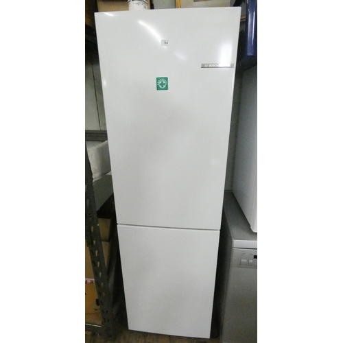 764 - A Bosch half and half fridge freezer