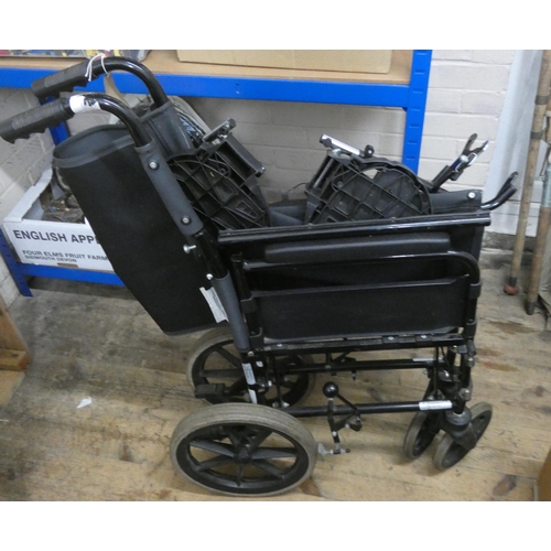 816 - A fold up push along wheelchair