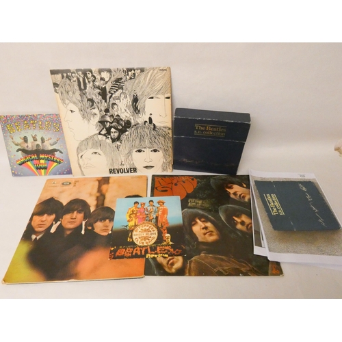 288 - The Beatles - E P mono Singles collection boxed, Magical Mystery Tour picture sleeve & booklet, Sgt ... 