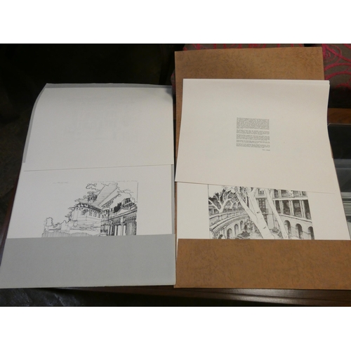 325 - A collection of two folders of prints, Heritage of Places and The Vanishing City,