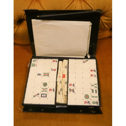 756 - A cased Mahjong set