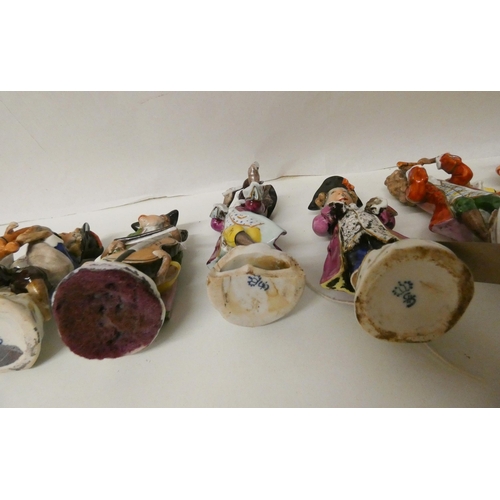 209 - A Sitzendorf porcelain seven piece monkey band