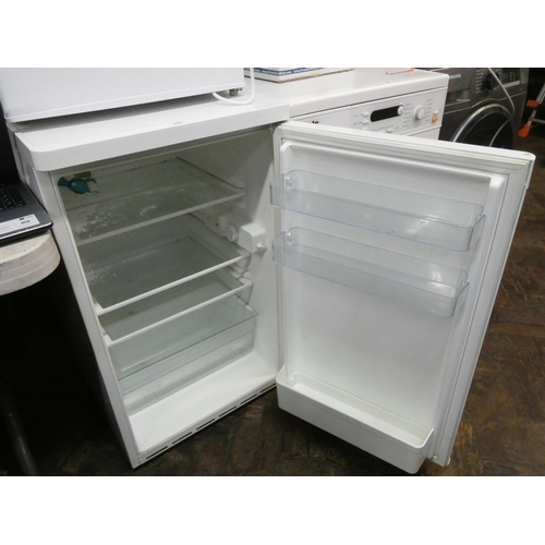 342 - A narrow Bosch work top height fridge