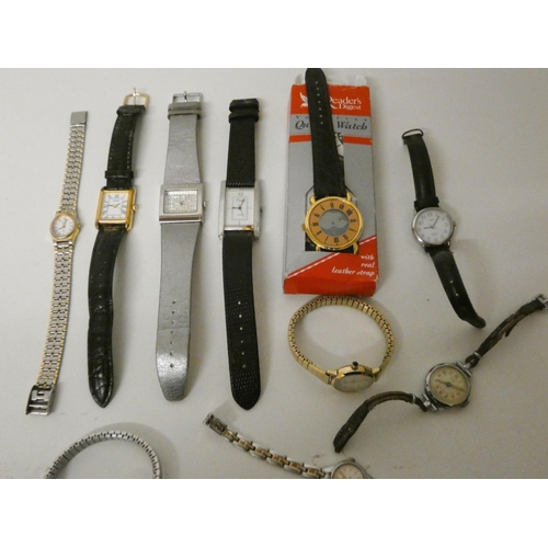 219 - A collection of assorted ladies wrist watches